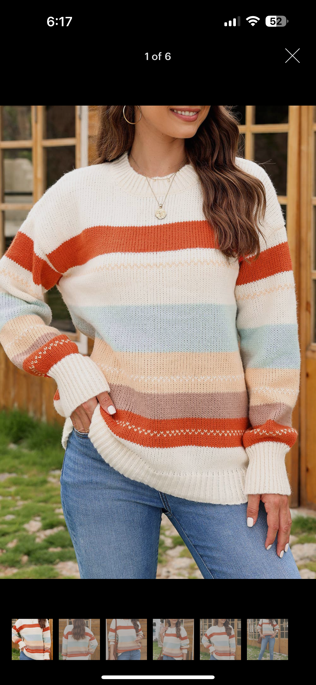 Striped Color Block Sweater