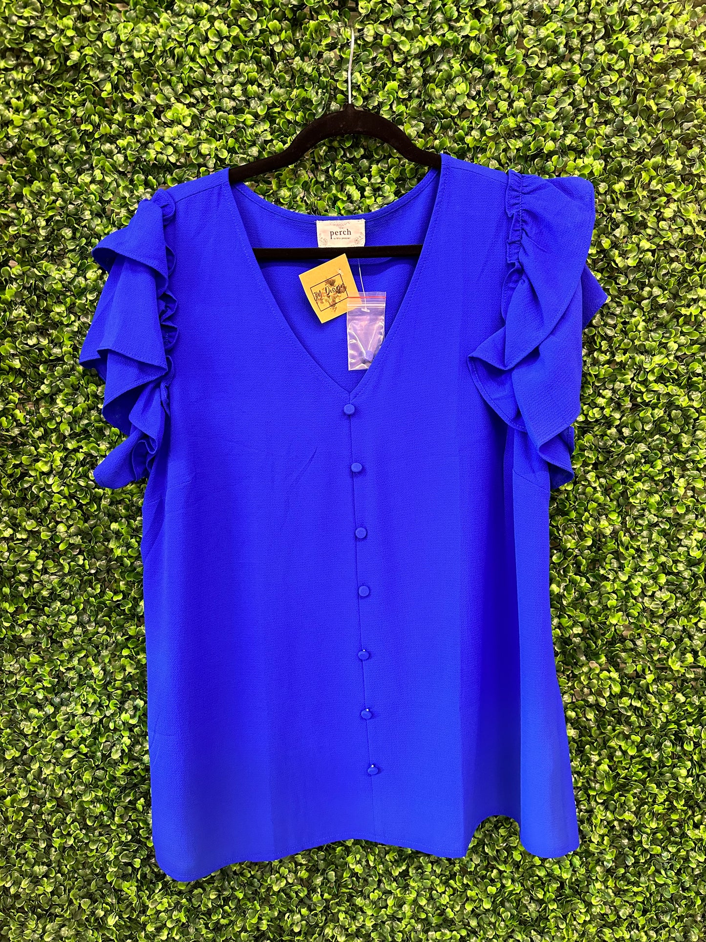 Royal Blue Blouse