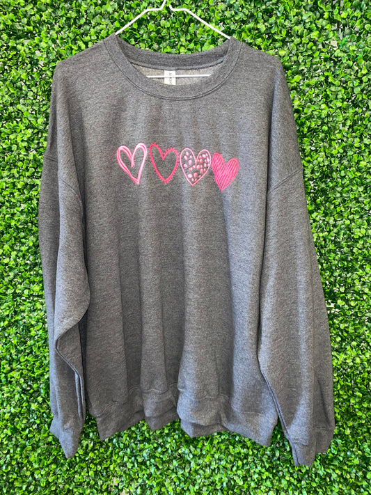 Heart Crew-neck